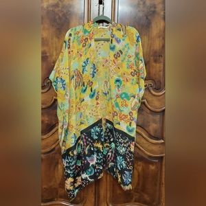 Yellow floral kimono